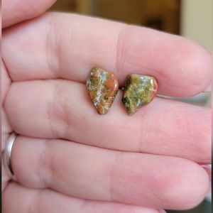 Natural Unakite Earrings